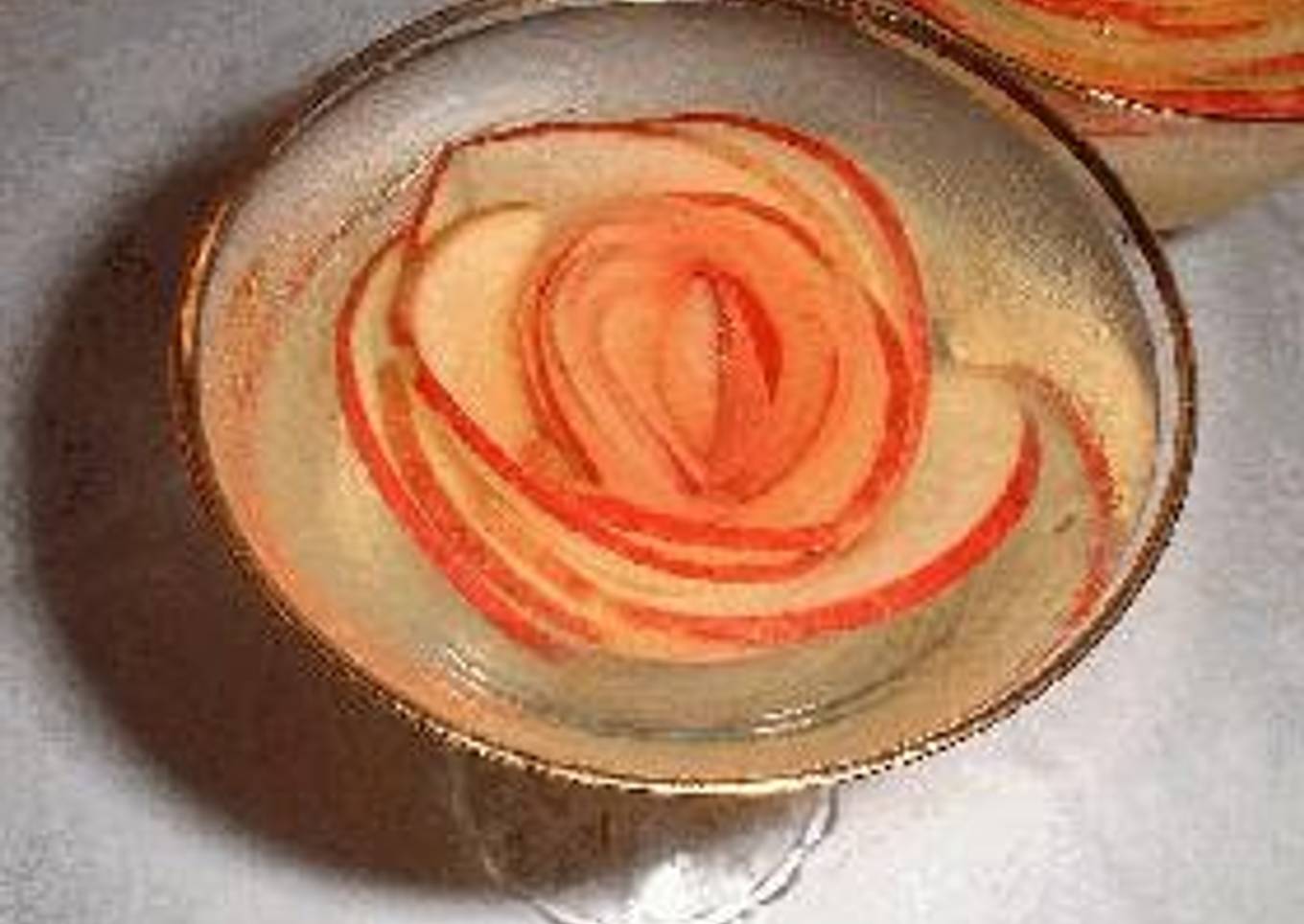 Wine Jelly Cups with Floating Flowers