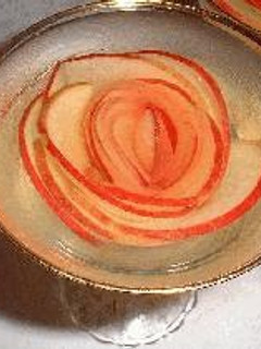A picture of Wine Jelly Cups with Floating Flowers.