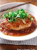 Minced Chicken and Tofu Hamburger Steaks with Grated Daikon and Ankake Sauce