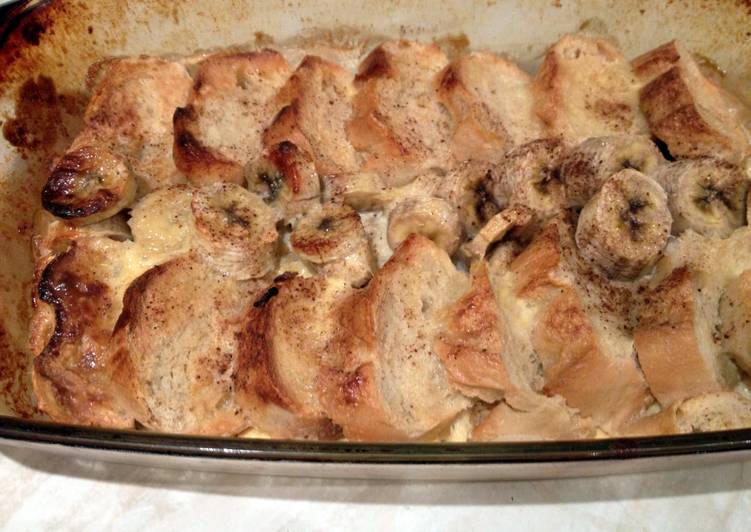 Simple Way to Make Homemade Banana Bread and Butter Pudding