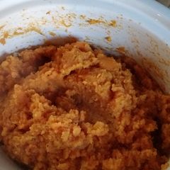 A picture of Mashed sweet potatoes.