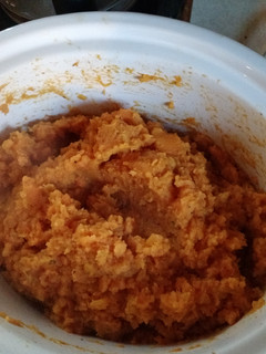 A picture of Mashed sweet potatoes.