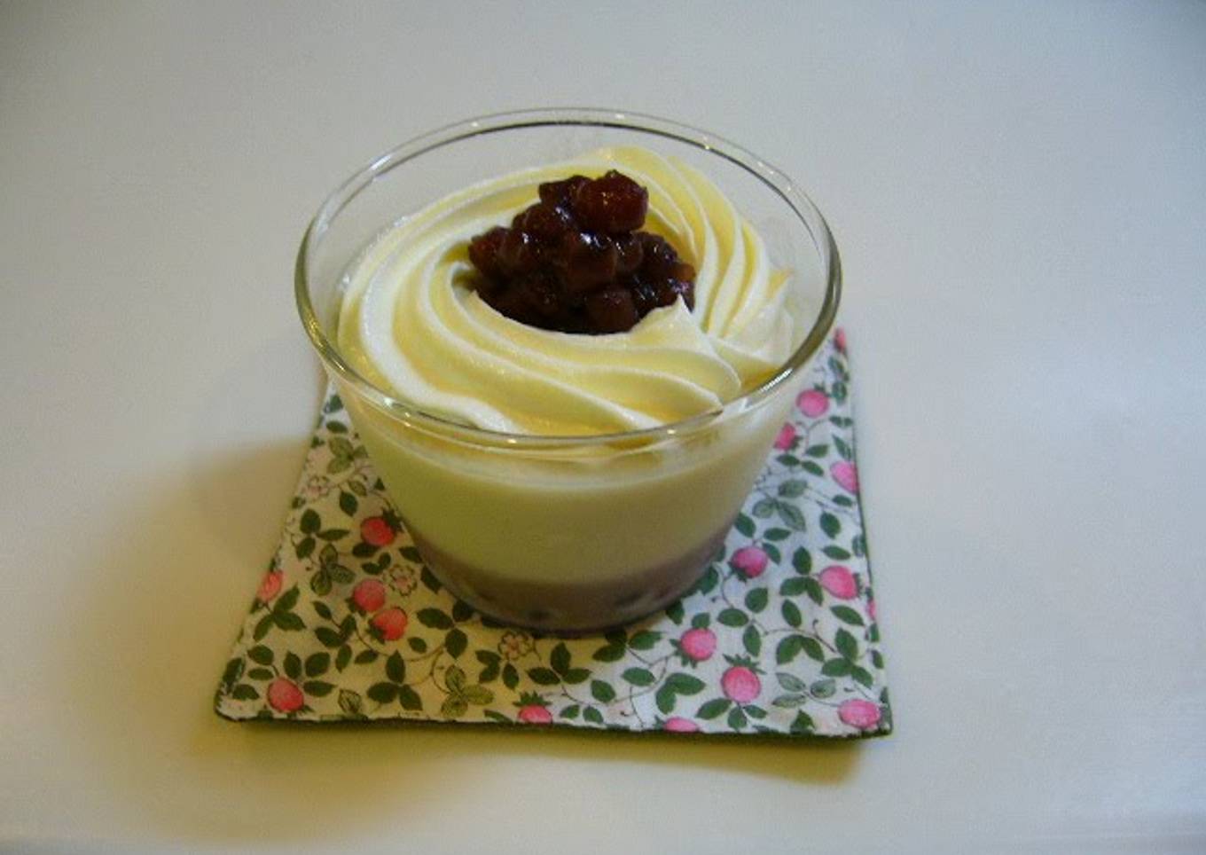 Soy Milk Zenzai Pudding