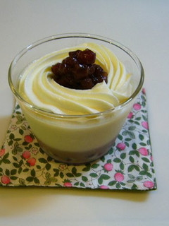 A picture of Soy Milk Zenzai Pudding.
