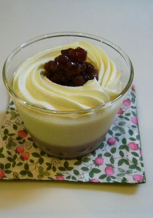 A picture of Soy Milk Zenzai Pudding.