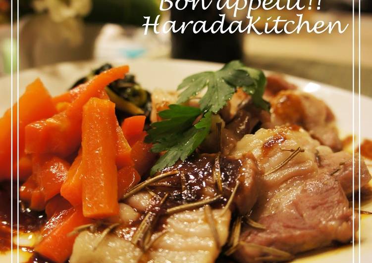 Simple Way to Prepare Super Quick Homemade 10 minutes! Rosemary Steamed Pork