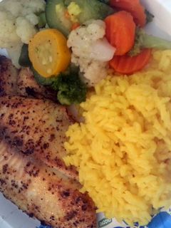 A picture of lemon pepper tilapia.