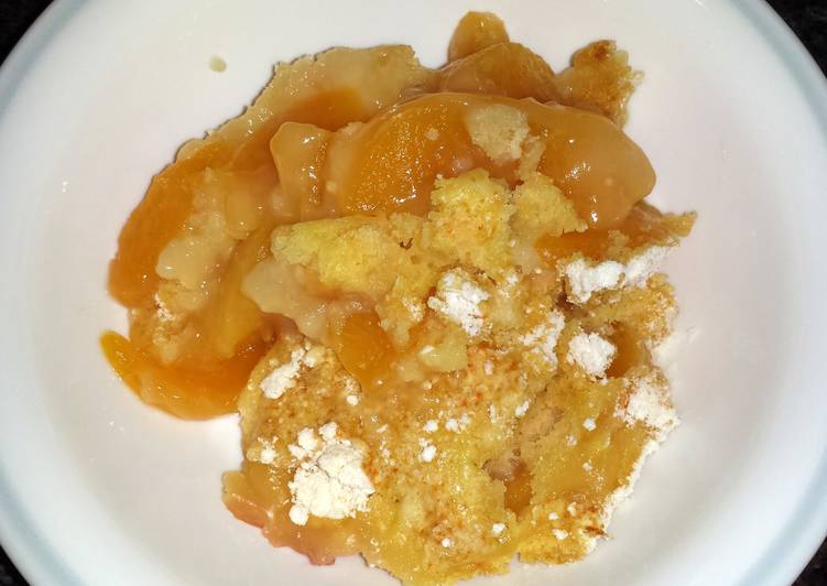 Easiest Way to Make Super Quick Homemade Easy Peach Cobbler