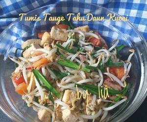 Resep Terbaru Tumis Tahu Taoge Daun Kucai Ala Rumahan