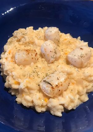 Une photo de Risotto aux noix de St Jacques