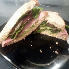 Ham and Goat Cheese Sandwiches A picture of Ham and Goat Cheese Sandwiches.