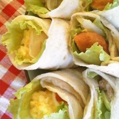 A picture of Fluffy Tortilla Style Wraps with Only 2 Ingredients.