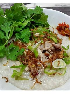 Foto resep Bubur Ayam Oriental (Slow cooker)