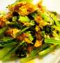 Easy Steps Make Recipes Komatsuna and Tuna Egg Stir-fry the Delicious Can Pamper Your Tongue.