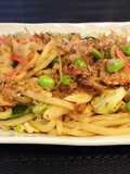 Kids’ Favorite! Easy Yaki Udon with Mentsuyu