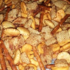 A picture of Party "Chex" Crunchy Snack Mix.