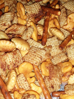 A picture of Party "Chex" Crunchy Snack Mix.
