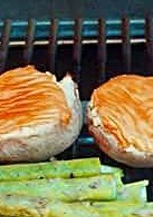 A picture of Fast and Easy Twice "Baked" Potatoes.