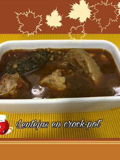 Una foto de Lentejas en crock-pot
