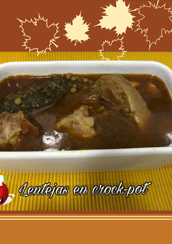 Una foto de Lentejas en crock-pot