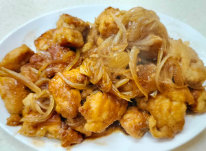 洋蔥照燒雞里肌 的食譜成品照片