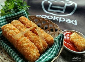 Foto resep Stik Mie Ayam Keju