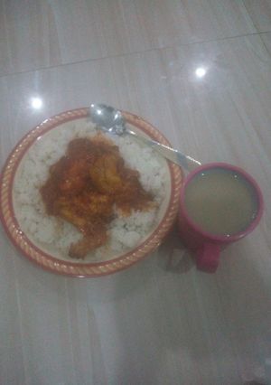 A picture of Rice and Stew / Tamarind Pap.