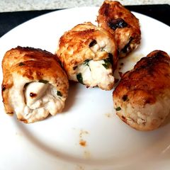 A picture of Involtini Do Pollo,All'erba Cipollina. Chicken Roulades + Chives.