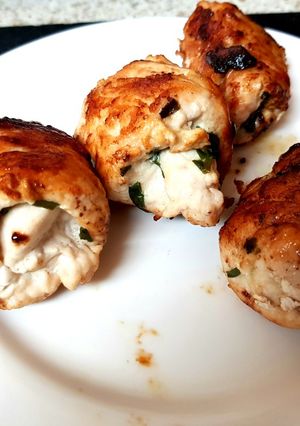 A picture of Involtini Do Pollo,All'erba Cipollina. Chicken Roulades + Chives.