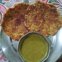 Masala Oats Chilla A picture of Masala Oats Chilla.