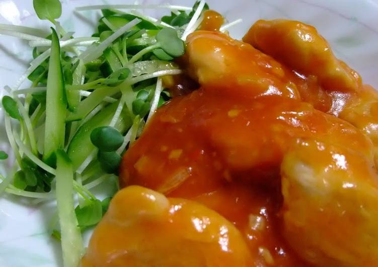 Steps to Prepare Quick Chicken Tenders in Chili Sauce