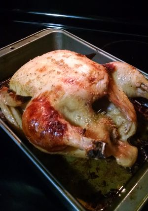 A picture of Beer-Brined Chicken.