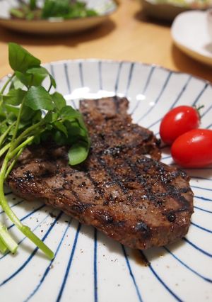 A picture of Shio-Koji Beef Steak.