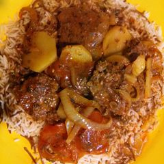 A picture of Beefy tomato bake.