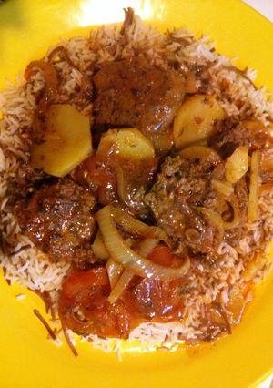 A picture of Beefy tomato bake.