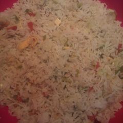 Easy n Simple Chinese Veggy Egg Fried Rice A picture of Easy n Simple Chinese Veggy Egg Fried Rice.