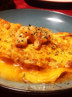 Una foto de Tortilla de gamba blanca al ajillo 🤩🤩