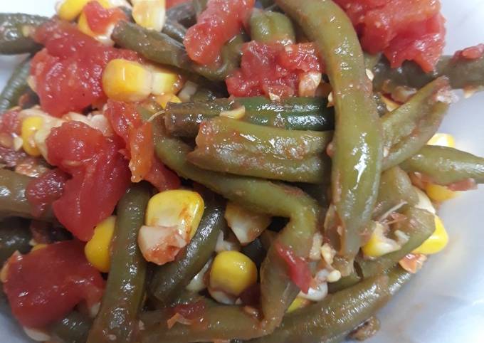 Tomatoes, Corn, and Green Beans