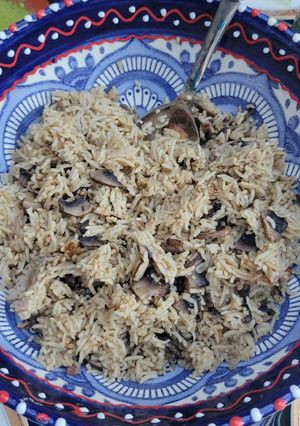 A picture of Mushrooms Rice.