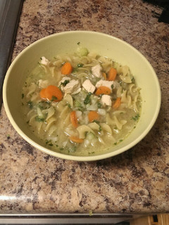 A picture of Get Well Chicken Noodle soup.