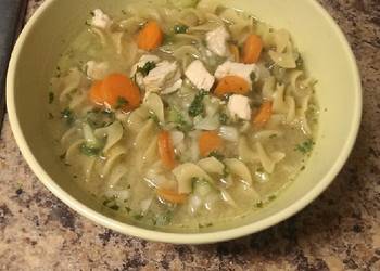 Easy Fast Cooking Get Well Chicken Noodle soup Delicious Nutritious
