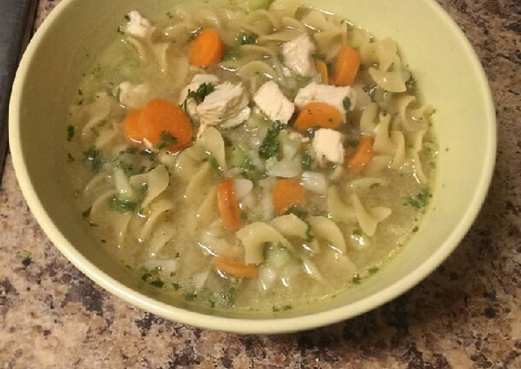 Steps to Make Super Quick Homemade Get Well Chicken Noodle soup