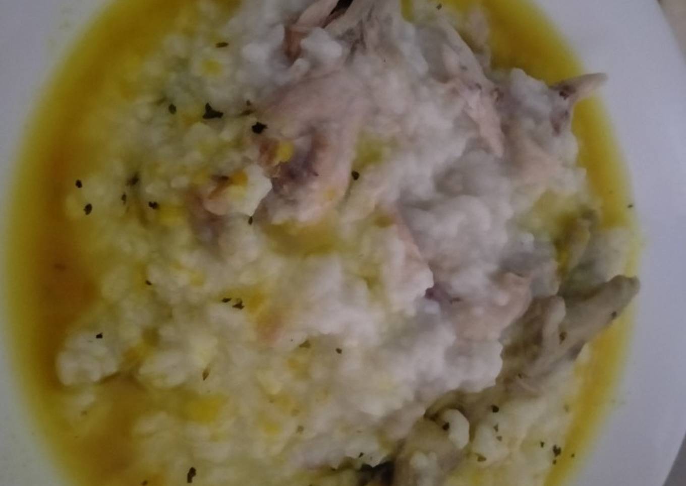 Bubur Ayam Bumbu Kuning Oregano