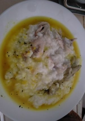 Foto resep Bubur Ayam Bumbu Kuning Oregano