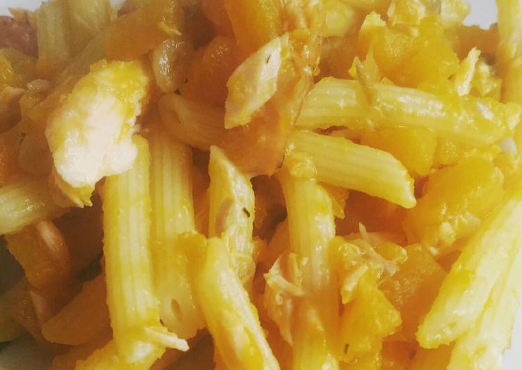 Penne zucca e salmone