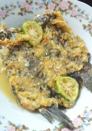 Foto resep Penyet kencur ikan asin sepat