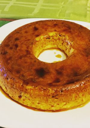 Una foto de Flan casero en microondas 🍮