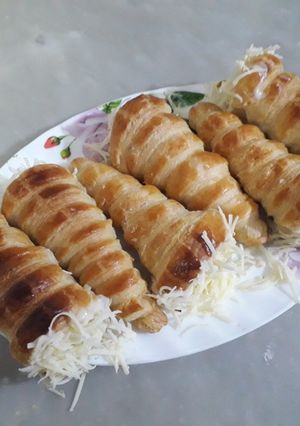 صورة لوصفة لكورني بعجينة مورقة هايلين