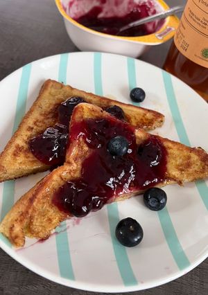 Foto resep Home Made Selai Blueberry French Toast