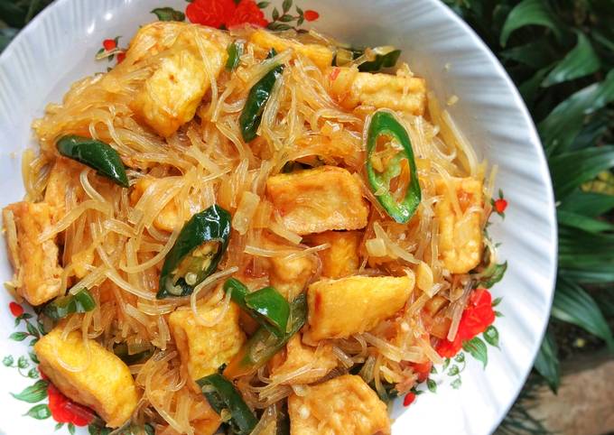 Resep Tahu soun cabe ijo yang Sempurna